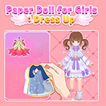 女の子のためのペーパードール - ドレスアップ